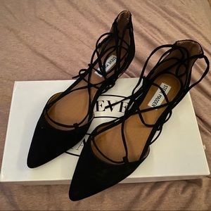steve madden lace up flats